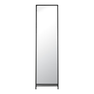 [en.casa] Spiegel vrijstaand Ruffano met plank 160x44x59,5 cm zwart