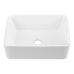 Lavabo à poser Svendborg céramique 13 x 40 x 30 cm blanc [neu.haus]