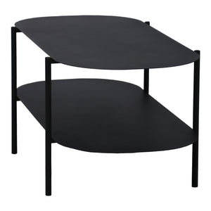 Table basse Enebakk acier 112 x 62 x 41 cm noir mat [en.casa]
