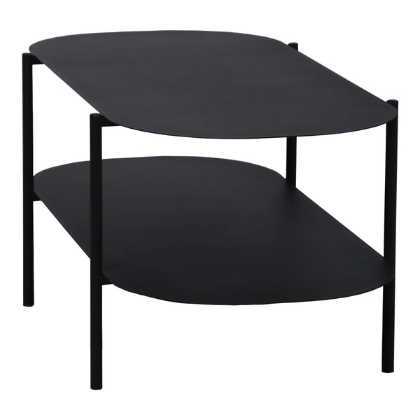 Table basse Enebakk acier 112 x 62 x 41 cm noir mat [en.casa]