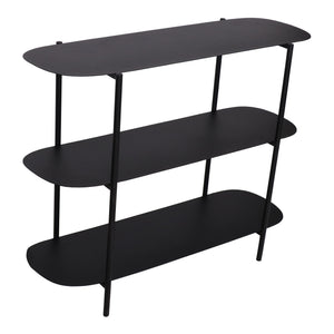 Table console Enebakk acier 70 x 90 x 32 cm noir [en.casa]