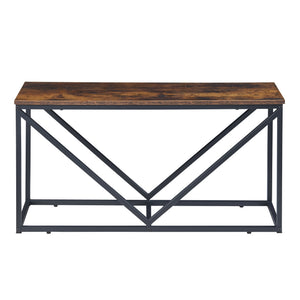 [en.casa] Brandhout rek Vaasa houtopslag 50x100x30 cm zwart en houtkleurig donker