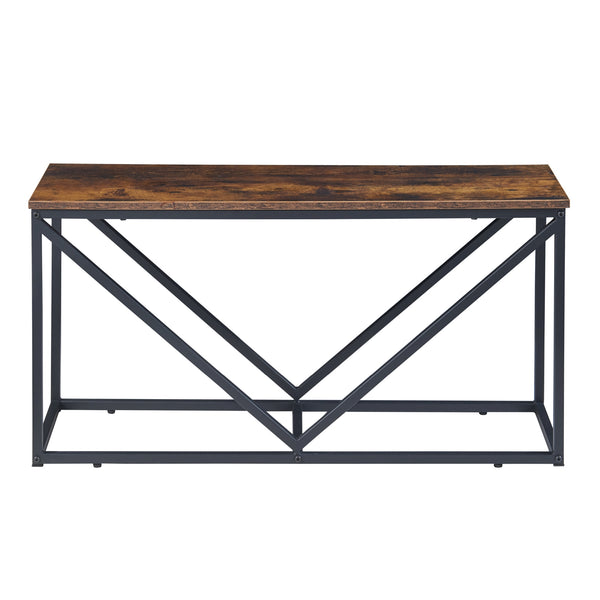 [en.casa] Brandhout rek Vaasa houtopslag 50x100x30 cm zwart en houtkleurig donker