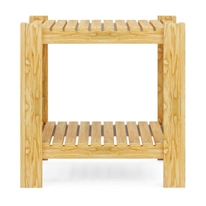 [en.casa] Salontafel Malax 45x54x54 cm houtkleurig