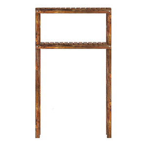 Étagère pour machine à laver Kinnula bois de pin 120 x 70 x 20 cm bois foncé [en.casa]