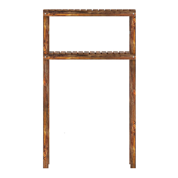 Étagère pour machine à laver Kinnula bois de pin 120 x 70 x 20 cm bois foncé [en.casa]
