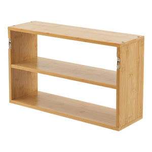 [en.casa] Wandrek keukenrek Gol 50x15x30 cm bamboe
