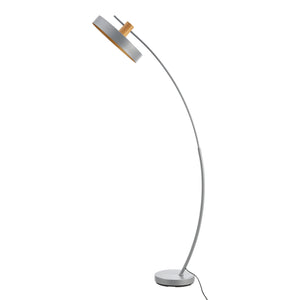 [lux.pro] Staande lamp Stafford vloerlamp159 cm grijs E27