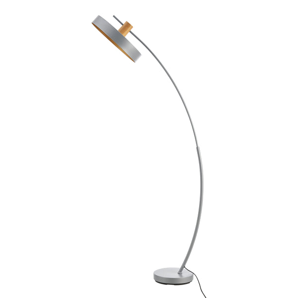 [lux.pro] Staande lamp Stafford vloerlamp159 cm grijs E27