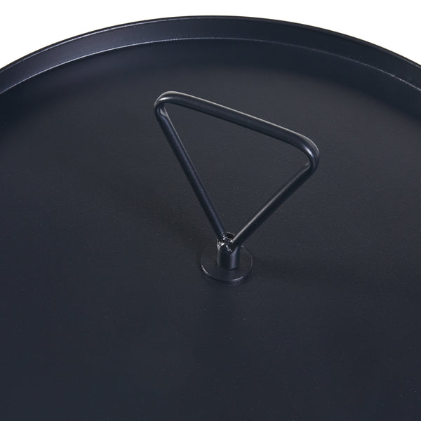 [en.casa] Bijzettafel Odal rond 65xØ41 cm zwart
