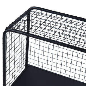 [en.casa] Staand rek Volda open kast 90x50x19 cm zwart