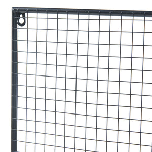 [en.casa] Wandrek Westre metaal 70x60x11 cm zwart