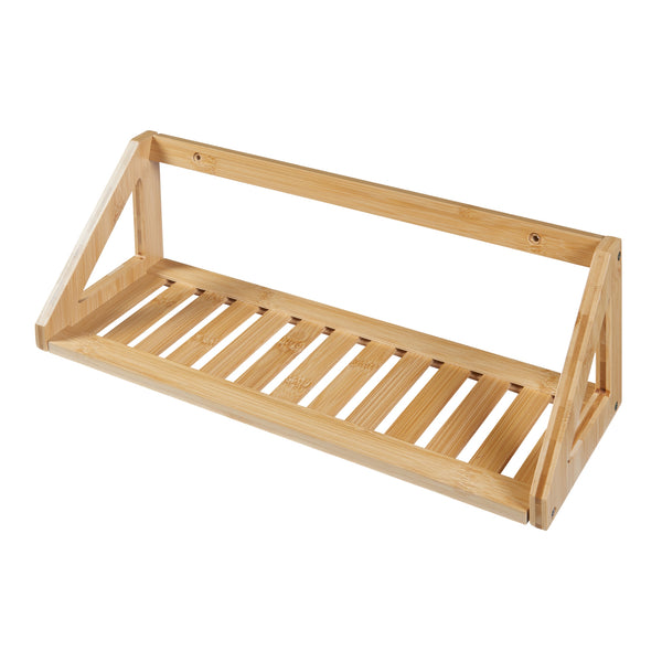 [en.casa] Wandplank set van 2 Gjerdrum 43x15x15 cm bamboe