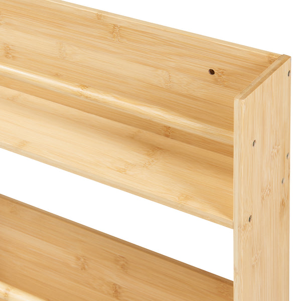 [en.casa] Wandrek Hareid met 3 planken 80x60x12 cm bamboe
