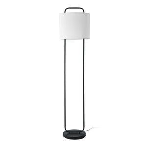 Staande lamp Meløy vloerlamp 162 cm E27 zwart en wit lux.pro