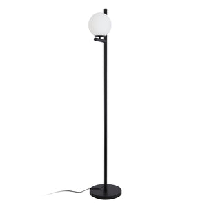 lux.pro Staande lamp Aberdaron vloerlamp 154 cm zwart en wit E27