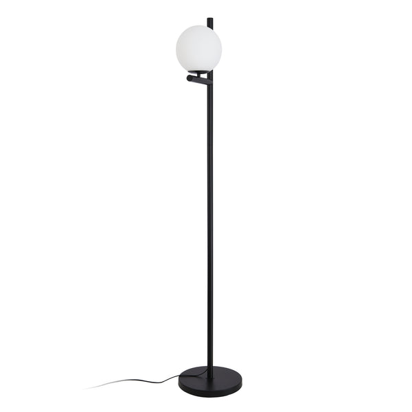 lux.pro Staande lamp Aberdaron vloerlamp 154 cm zwart en wit E27