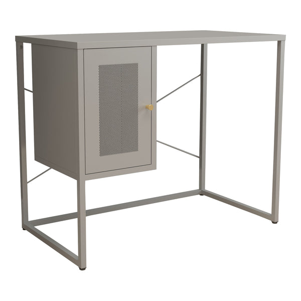 Bureau Sund metaal 75x100x50 cm grijs [en.casa]