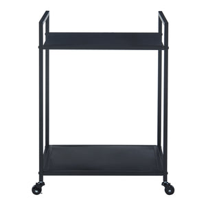 [en.casa] Keukentrolley Lesja 68,5x50x36 cm zwart