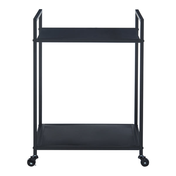 [en.casa] Keukentrolley Lesja 68,5x50x36 cm zwart