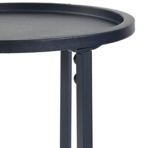 Set de 3 porte-plantes Nesodden de tailles variées métal noir [en.casa]
