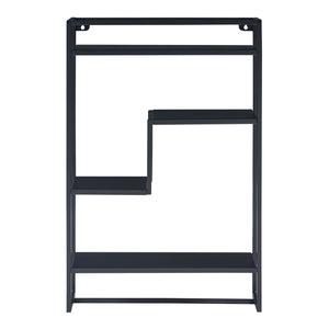 Étagère murale Uurainen acier 60 x 40 x 13 cm noir [en.casa]