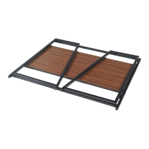 [en.casa] Bureau Ringerike opvouwbaar 104,5x53x85,5 cm zwart en walnootkleurig