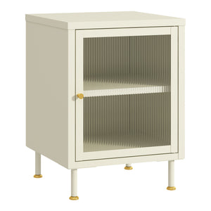 Nachtkast Lindau 56x40x40 cm cremewit [en.casa]