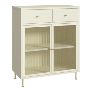 Sideboard Lindau commode 97x80x40 cm cremewit [en.casa]