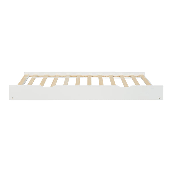 Onderschuifbed Ydre op wielen 197x94x22 cm wit [en.casa]