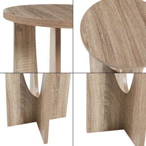 Table d'appoint Rindal 57 x 38 cm effet chêne [en.casa]