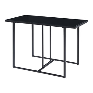 Tuinset Accadia 3-delig glazen tafel met 2 stoelen zwart bruin en grijs casa.pro