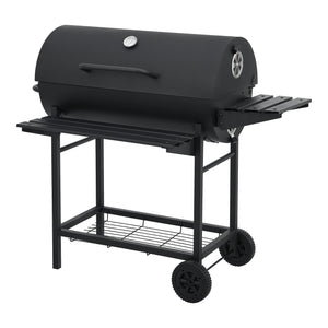 Chariot de barbecue au charbon de bois Armento 95 x 108 x 61 cm noir casa.pro