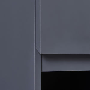 Armoire murale de salle de bain Overath 60 x 30 x 30 cm gris [en.casa]