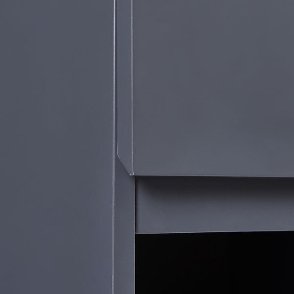 Armoire murale de salle de bain Overath 60 x 30 x 30 cm gris [en.casa]