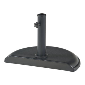 Parasolvoet Bisenti parasolhouder beton halfrond 45x29x4,5 cm zwart casa.pro