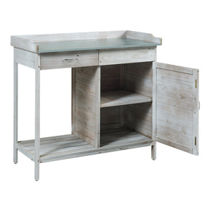 Table de rempotage Aliano 98 x 48 x 94 cm sapin gris casa.pro