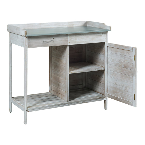 Table de rempotage Aliano 98 x 48 x 94 cm sapin gris casa.pro