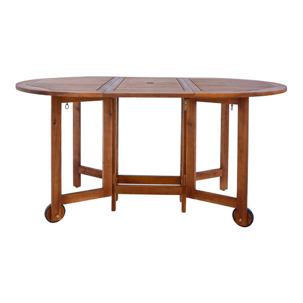 Ensemble de meubles de jardin 7 pièces Acerenza bois d'acacia naturel Certifié FSC® [en.casa]