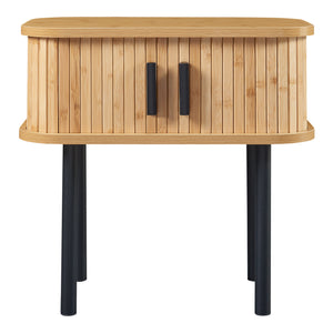 Table d'appoint Tvedestrand 48 x 30 x 45 cm naturel noir [en.casa]