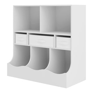 Bibliothèque pour enfants Vastesa 75 x 80 x 40 cm blanc [en.casa]