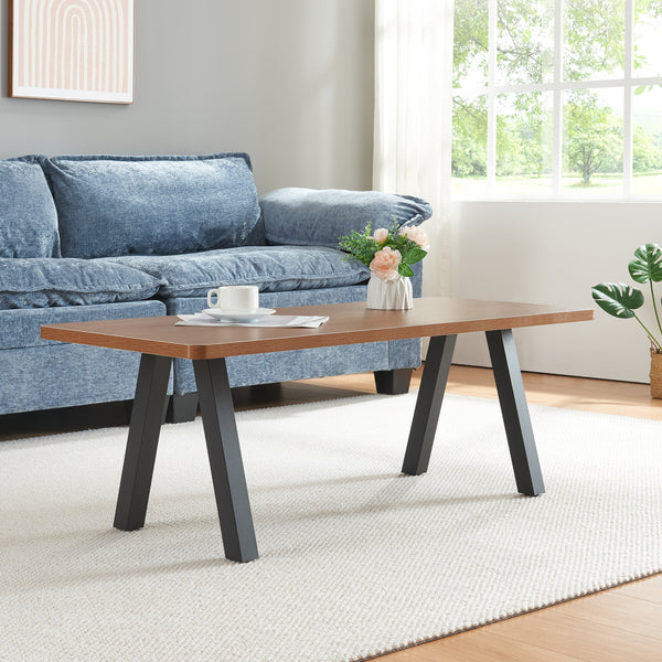 Lot de 2 pieds de table Mariager acier 42 x 40 cm noir [en.casa]