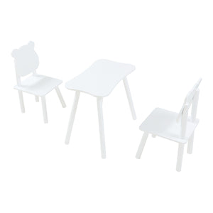 Ensemble de table et 2 chaises pour enfants Panjang blanc [en.casa]