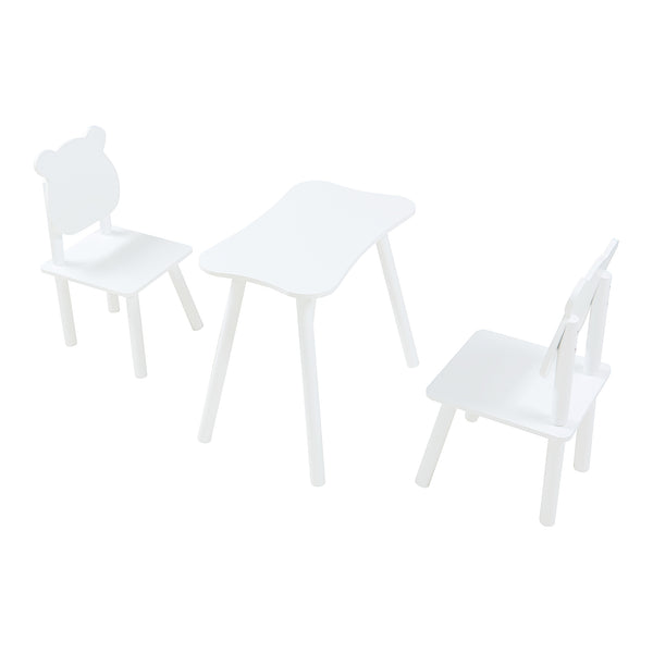 Ensemble de table et 2 chaises pour enfants Panjang blanc [en.casa]