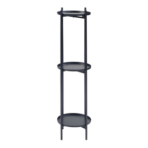 Ensemble de 3 porte-plantes Tuusula noir [en.casa]