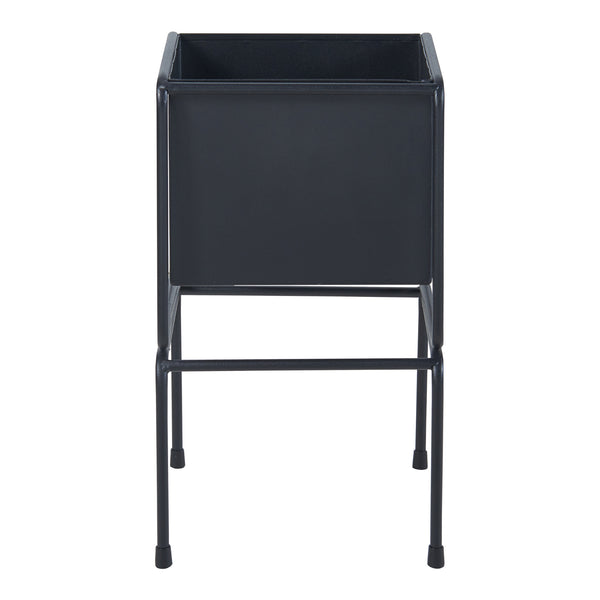 Ensemble de 2 porte-plantes Sveio noir [en.casa]