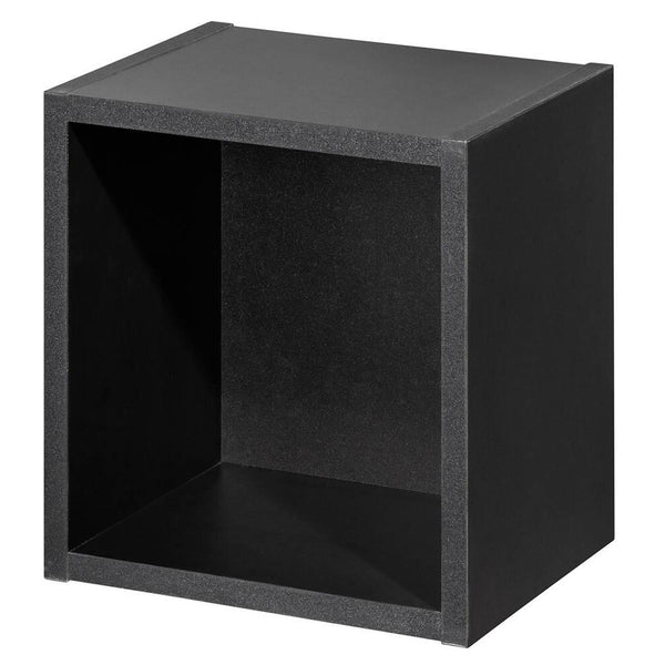 Kolomkast Newport 140x30x25 cm eikenkleurig en zwart [en.casa]
