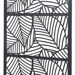 Scheidingswand Surnskoki met plantenbak 190x82x38 cm zwart casa.pro