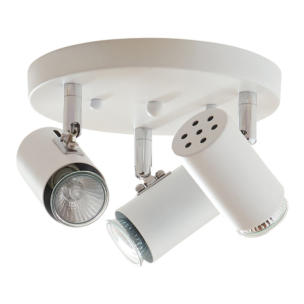 Plafonnier Bathgate 3 x GU10 blanc lux.pro 