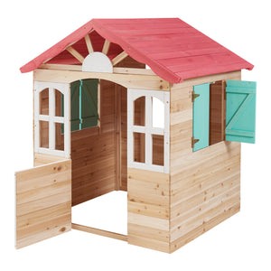Cabane de jeu d'extérieur Lulä 130 x 115 x 101 cm bois de sapin casa.pro